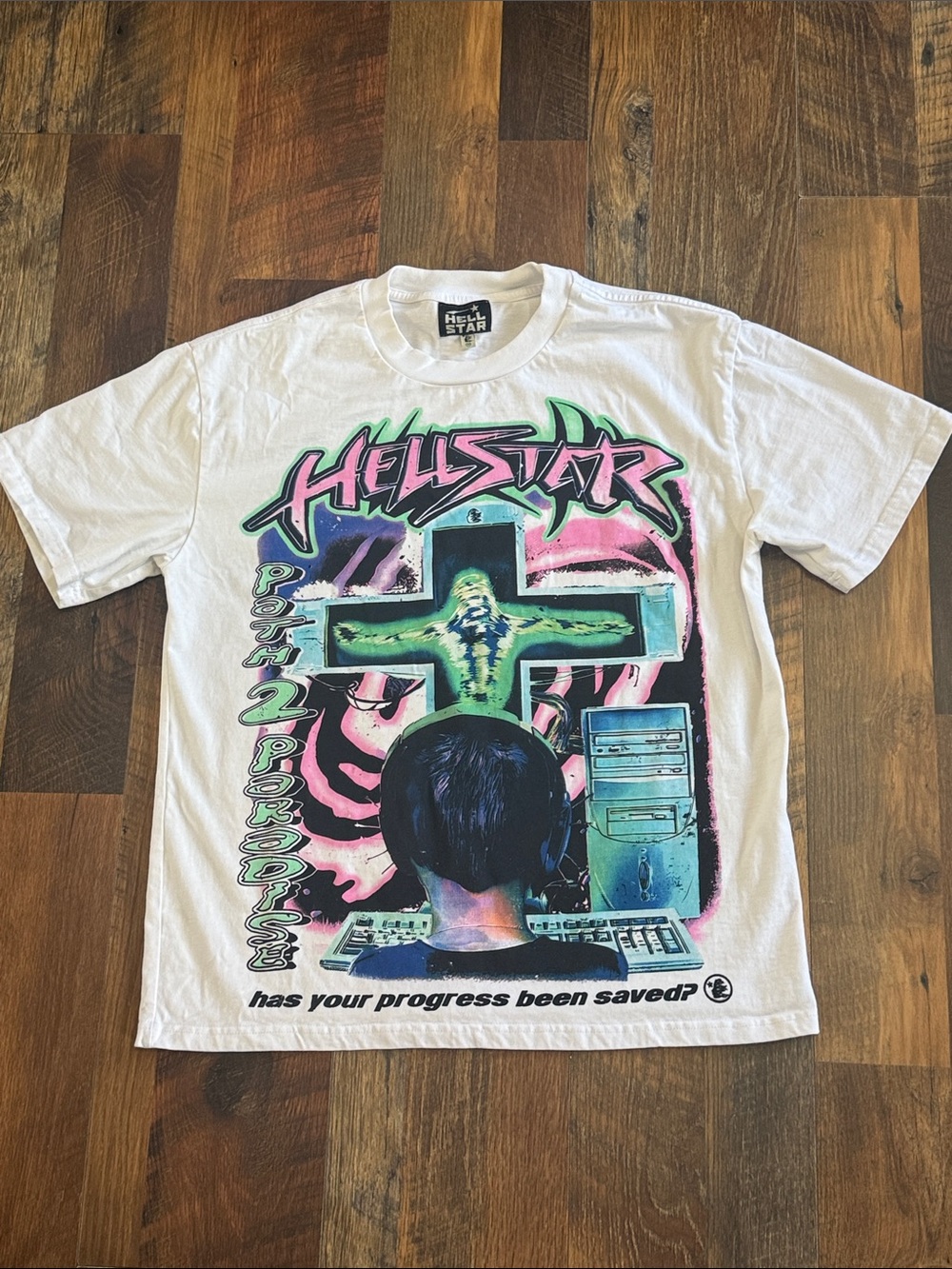 Hellstar Path 2 Paradise Has Your Progress Been Saved? Graphic Tee White